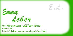 emma leber business card